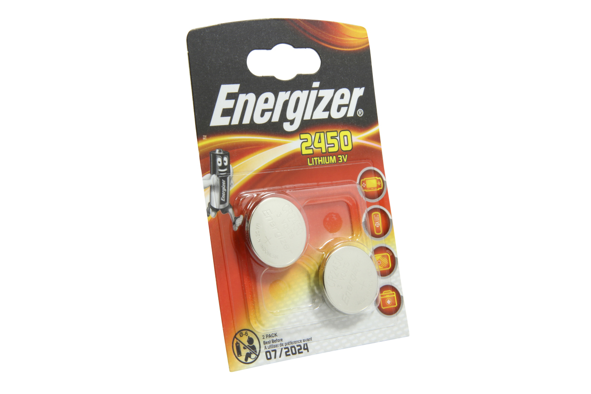 Energizer lithium button cell CR2450 