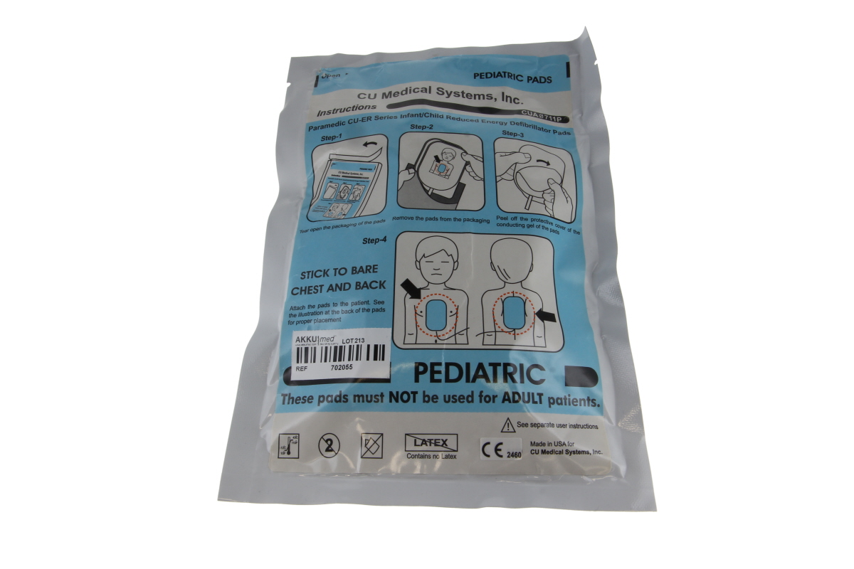 Original defibrillation electrodes for children Paramedic CU-ER series, ER1-PP