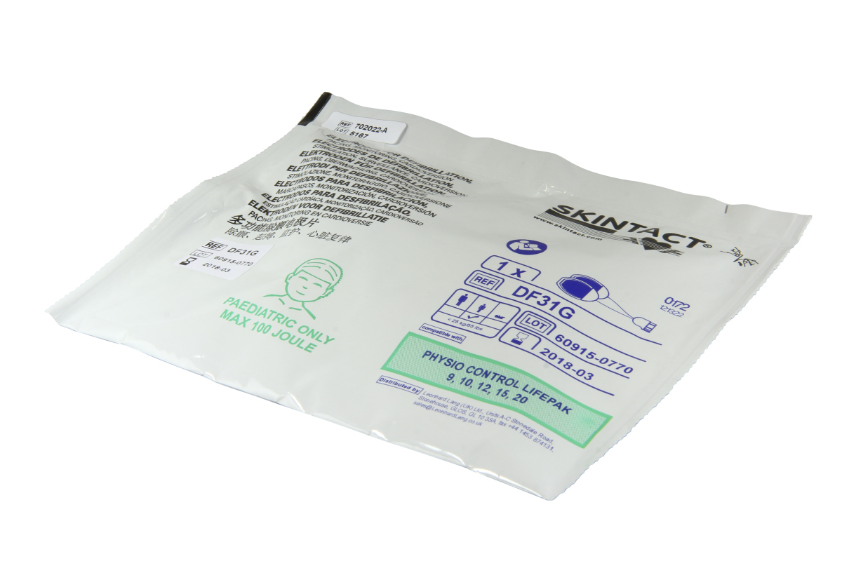 AKKUmed defibrillator Pads (1 pair/ children < 25 KG) for Physio Control LP9, LP10, LP12, LP15, LP20