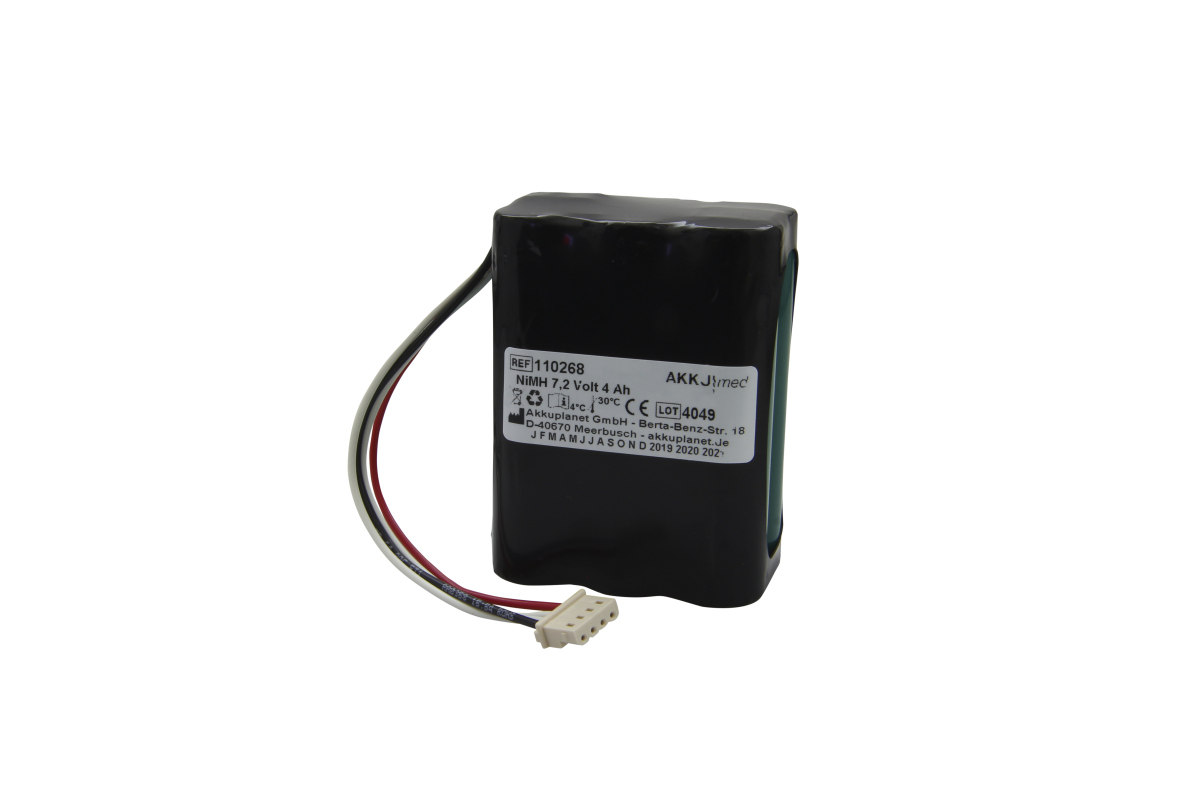 AKKUmed NiMH battery suitable for Nonin Advant pulse oximeter 2120, 9600 type 4032-001