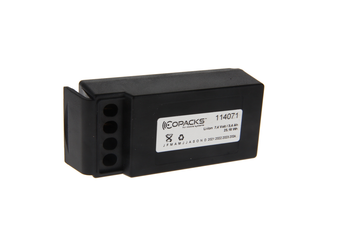 CoPacks Li-Ion Akku für Cavotec Funkfernsteuerung M5-1051-3600, M9-1051-3600 EX, MC-3, MC-3000
