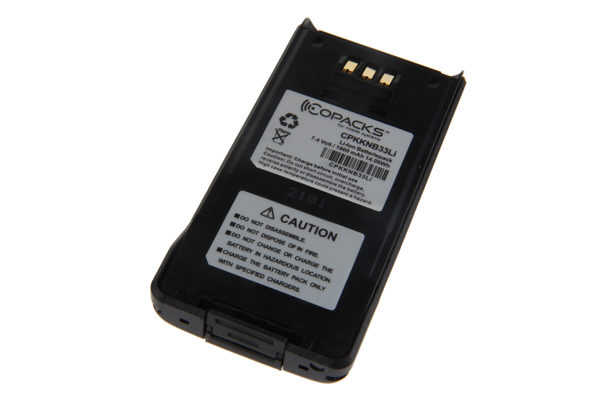 CoPacks Li Ion battery suitable for Kenwood TK2180 TK3180 - KNB-33L