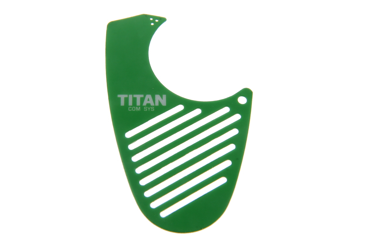 Front plate with hole for LED for TITAN remote speaker microphone MM20 - GREEN