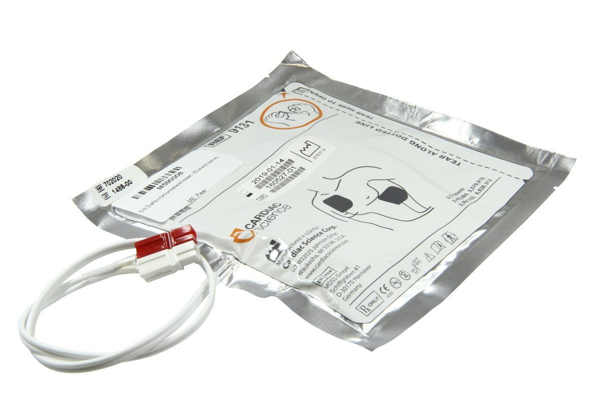 Original Defi-Elektroden/ Pads für Erwachsene passend für Cardiac Science PowerHeart AED G3