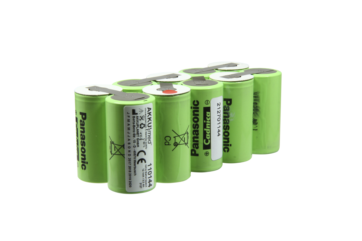 AKKUmed NC battery suitable for Bruker, Schiller defiscope DS 