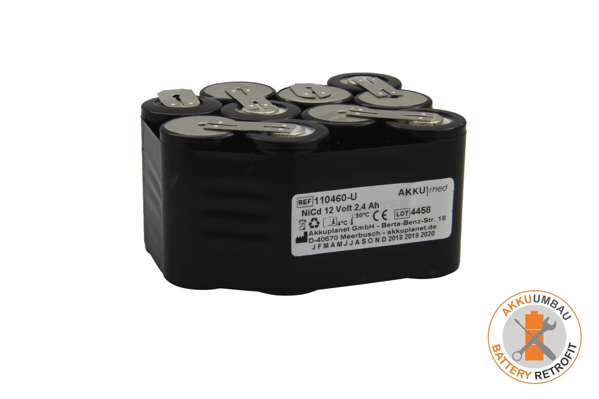 AKKUmed NC battery retrofit suitable for Artema, Innomed Medical Cardio Aid 200B