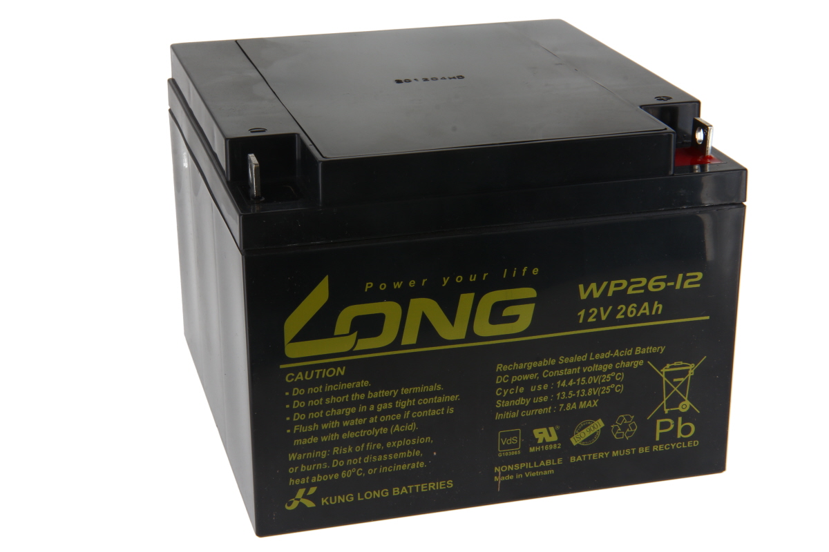 Long lead-acid battery WP26-12 