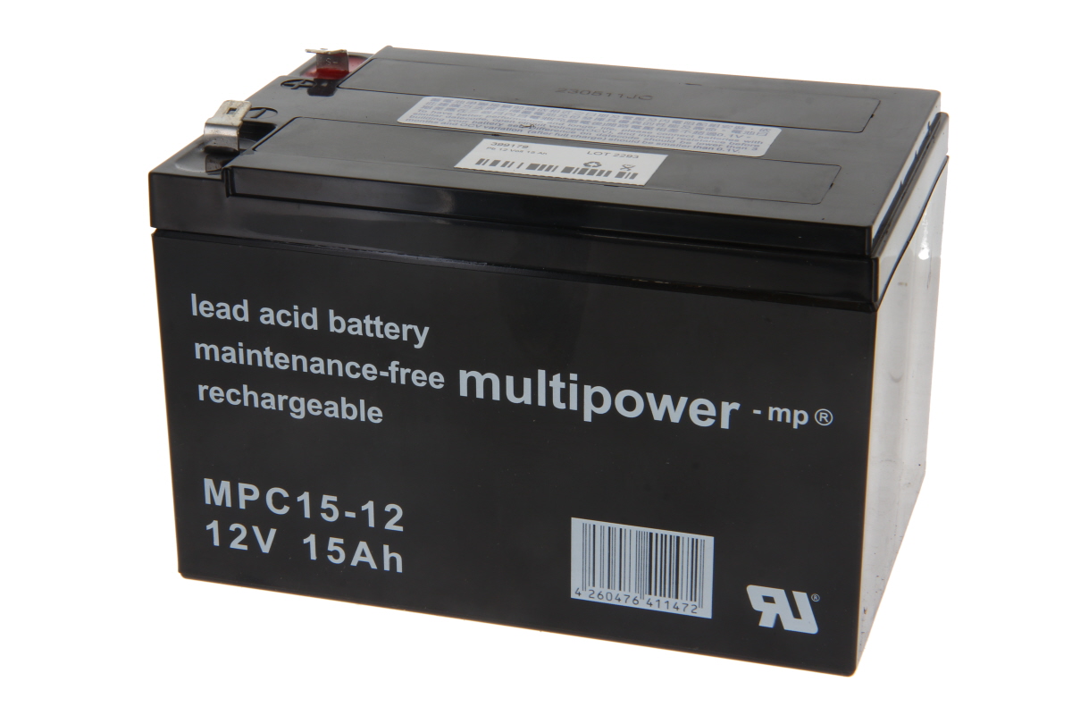 Multipower Blei Akku MP15-12C, MPC15-12 
