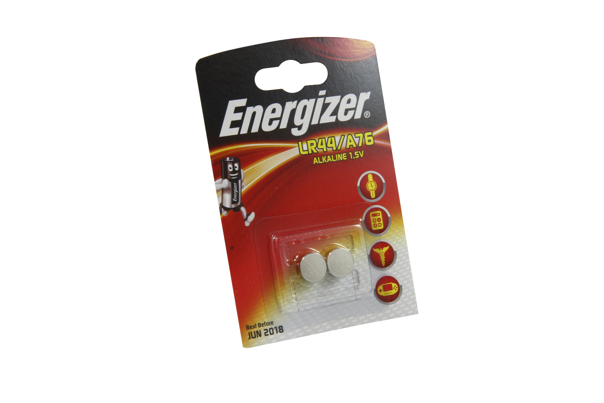 Energizer alkaline button cell A76, LR44, LR1154 