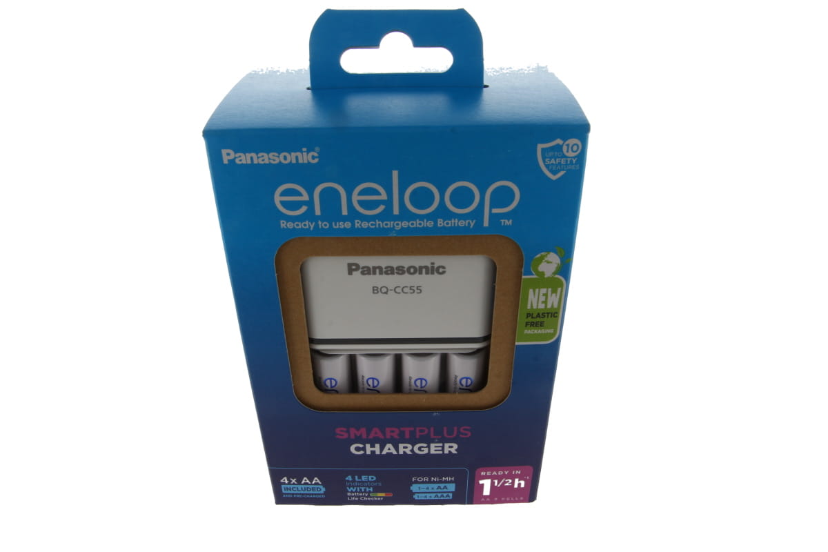 Panasonic Eneloop fast charger - Set incl. 4 Mignon batteries 1,9 Ah MQR06-E-4-3UTGB
