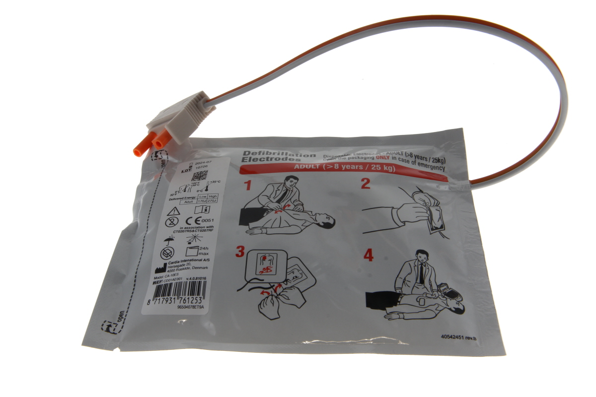 Original defibrillation electrodes CardiAid CA-10ES suitable for CT0207