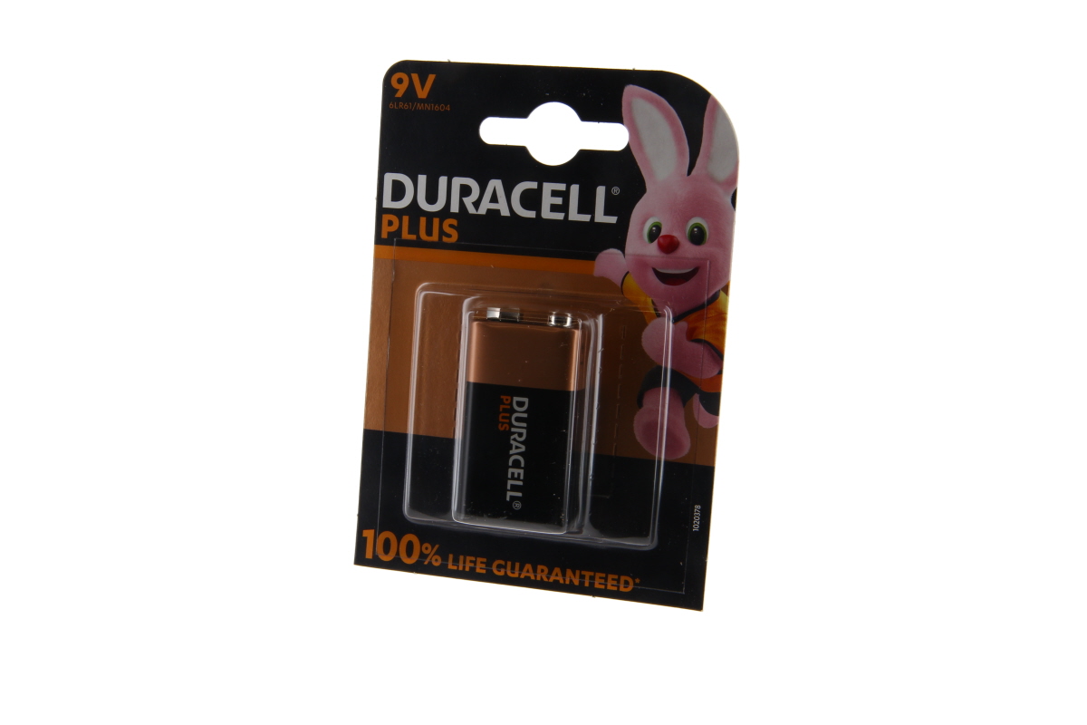 Duracell Plus alkaline battery 6LR61 