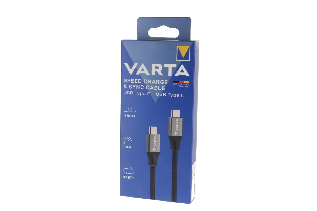 VARTA Speed Charge & Sync Cable USB Type C to USB Type C