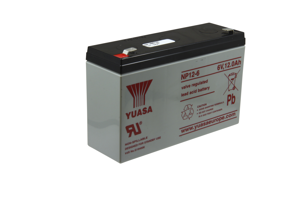 Yuasa lead-acid battery NP12-6, NP10-6 